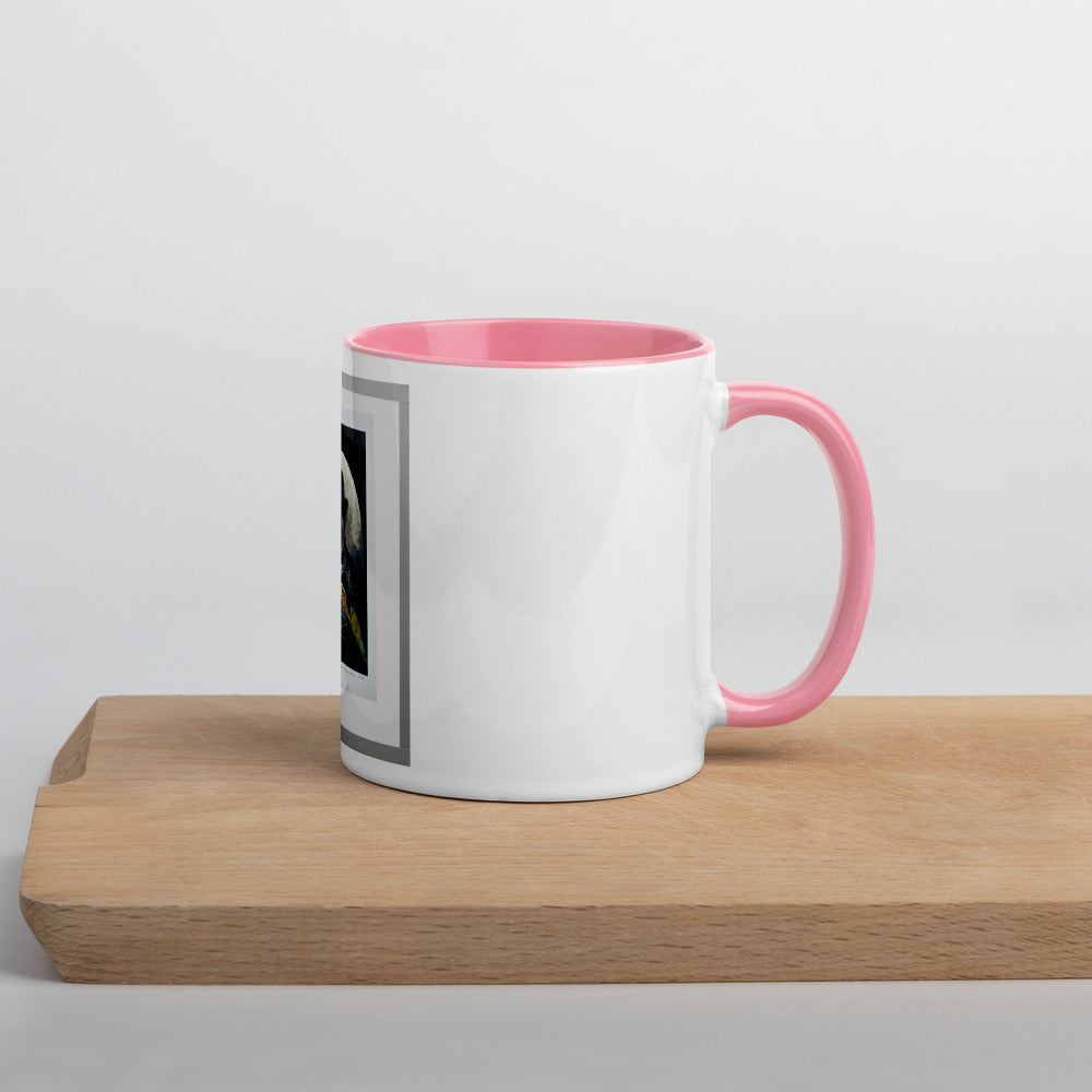 Moari Chief with Rose Mug with Color Inside