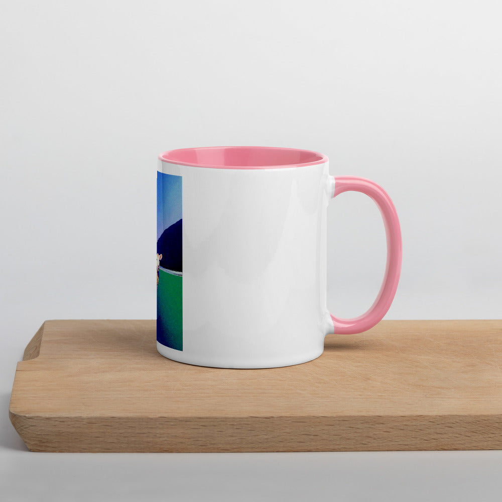 Flying Fairy Lamb Mug with Color Inside.