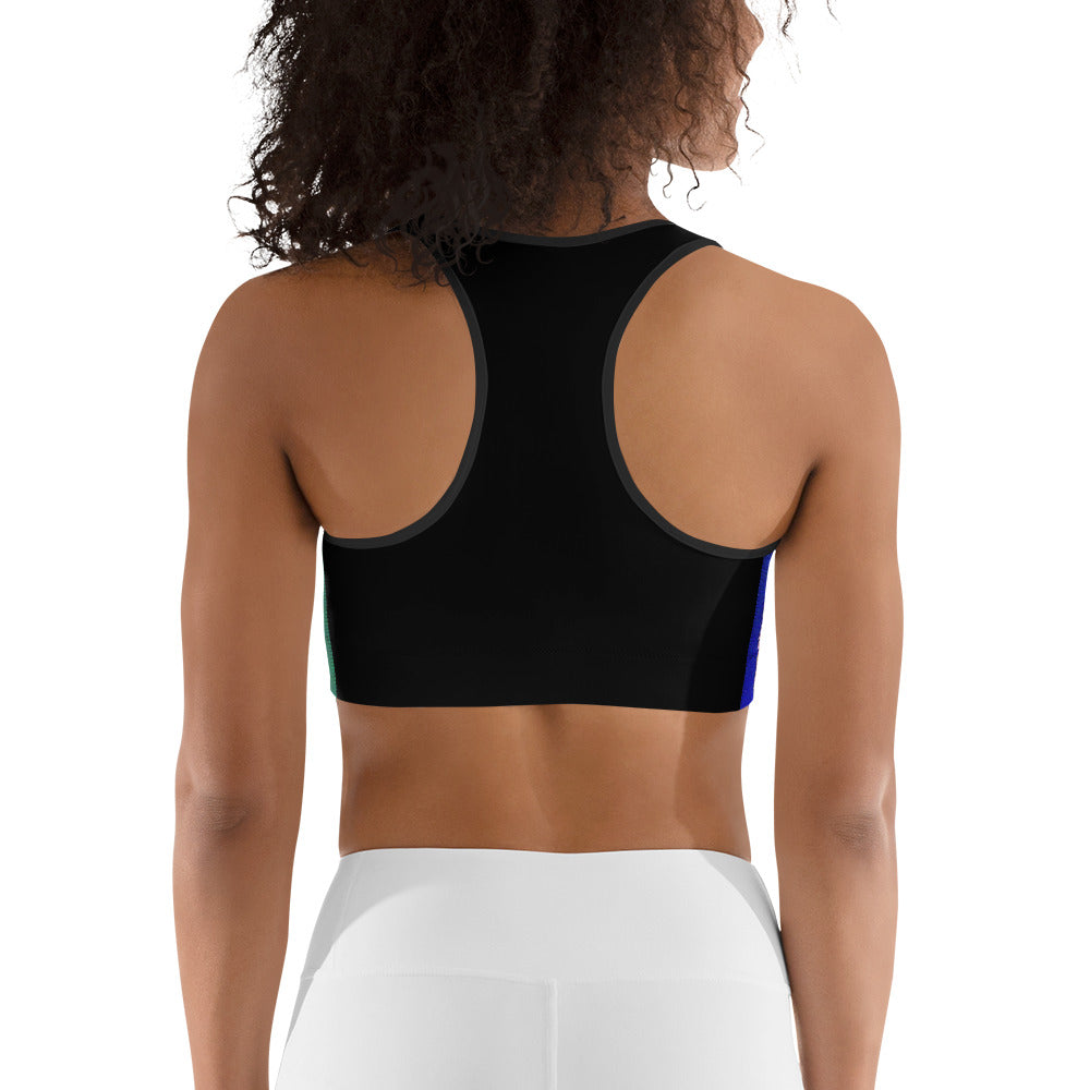 Sports bra with Bar Lamb.