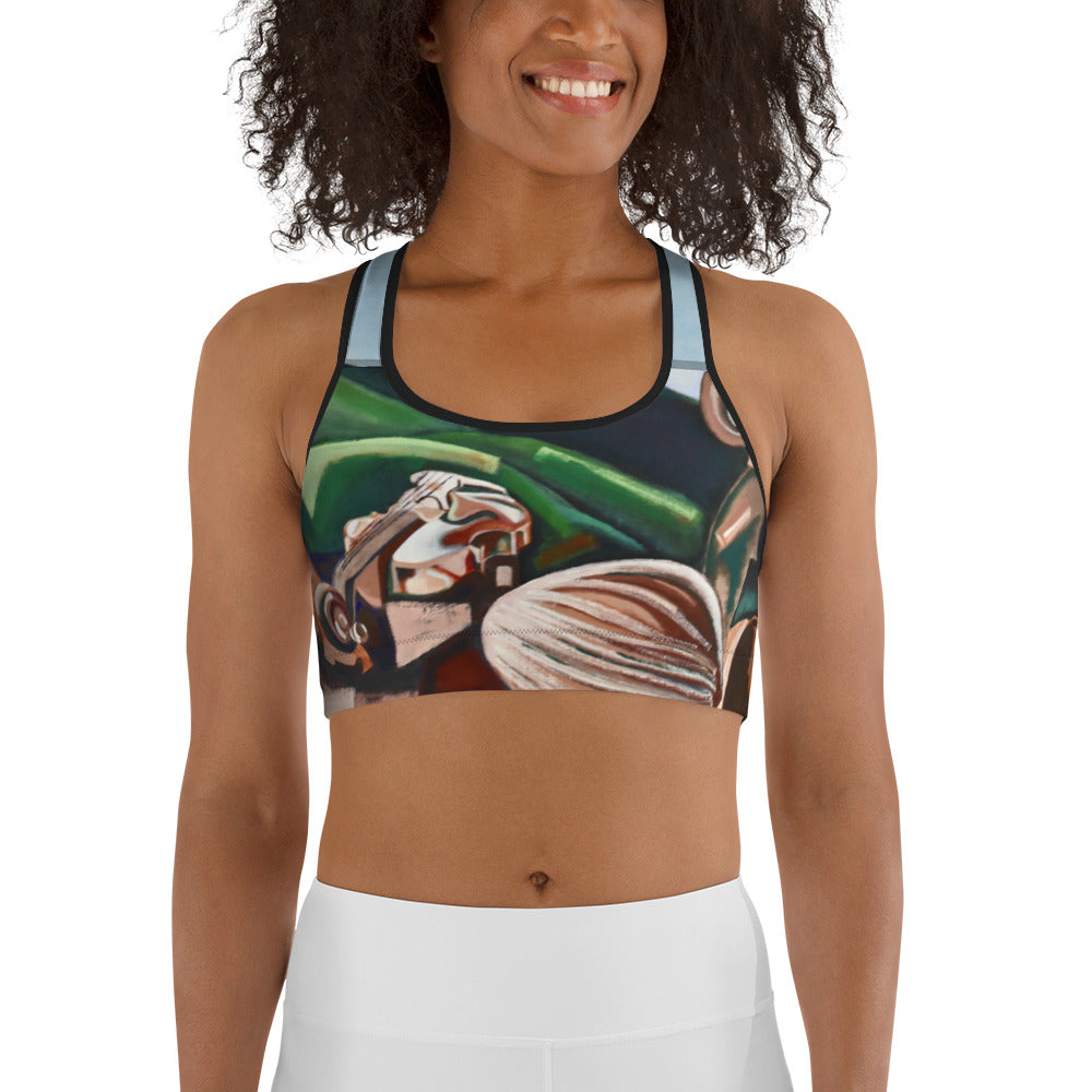 Sports bra with Colin McCahon Hills.