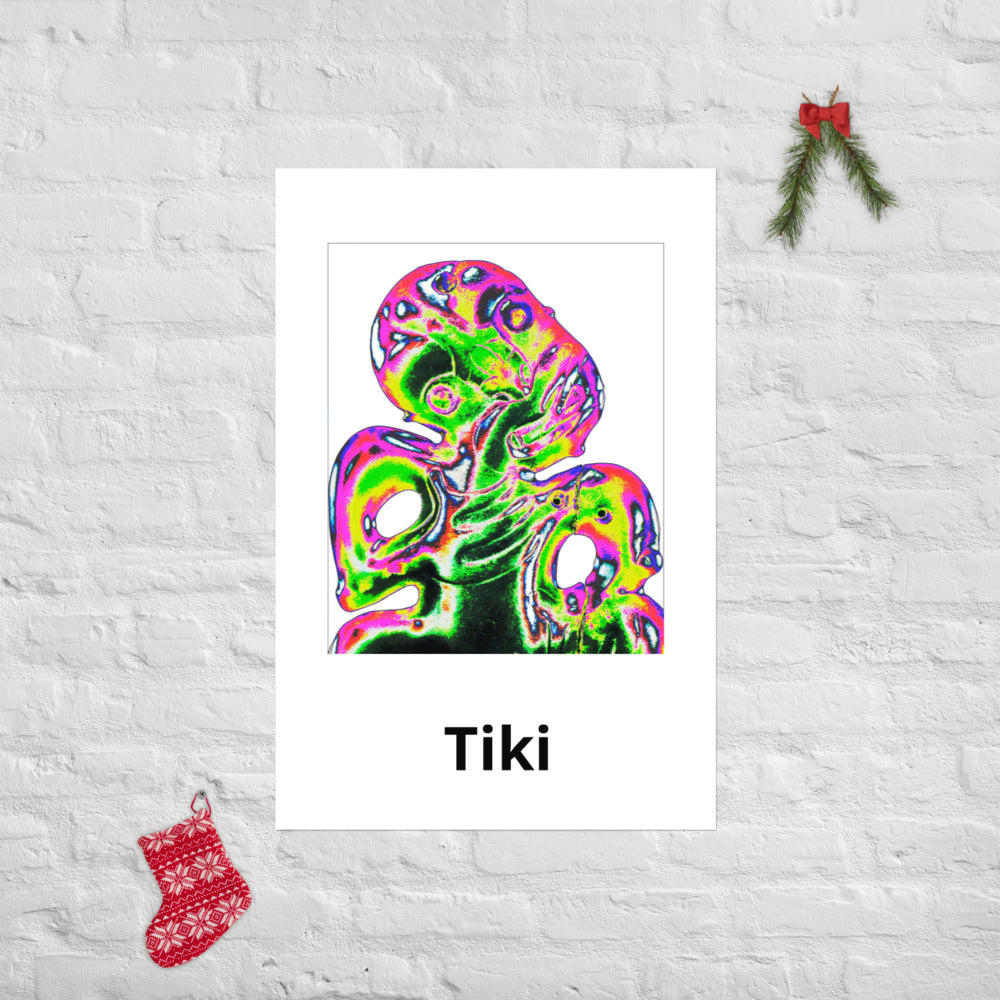 Colorful Tiki Poster.