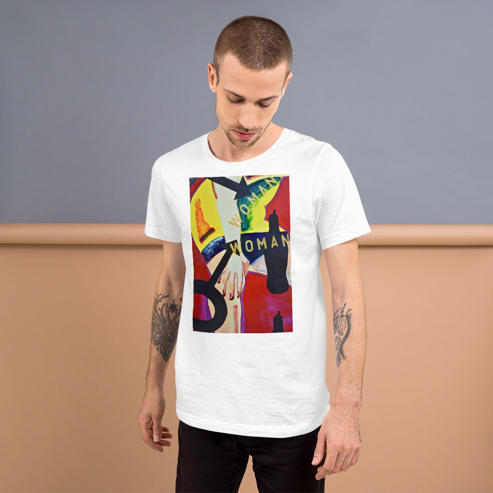 Funky Woman Short-Sleeve Unisex T-Shirt Print.