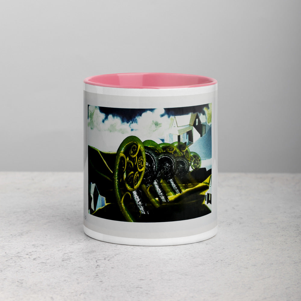 Punga Frond Mug with Color Inside.