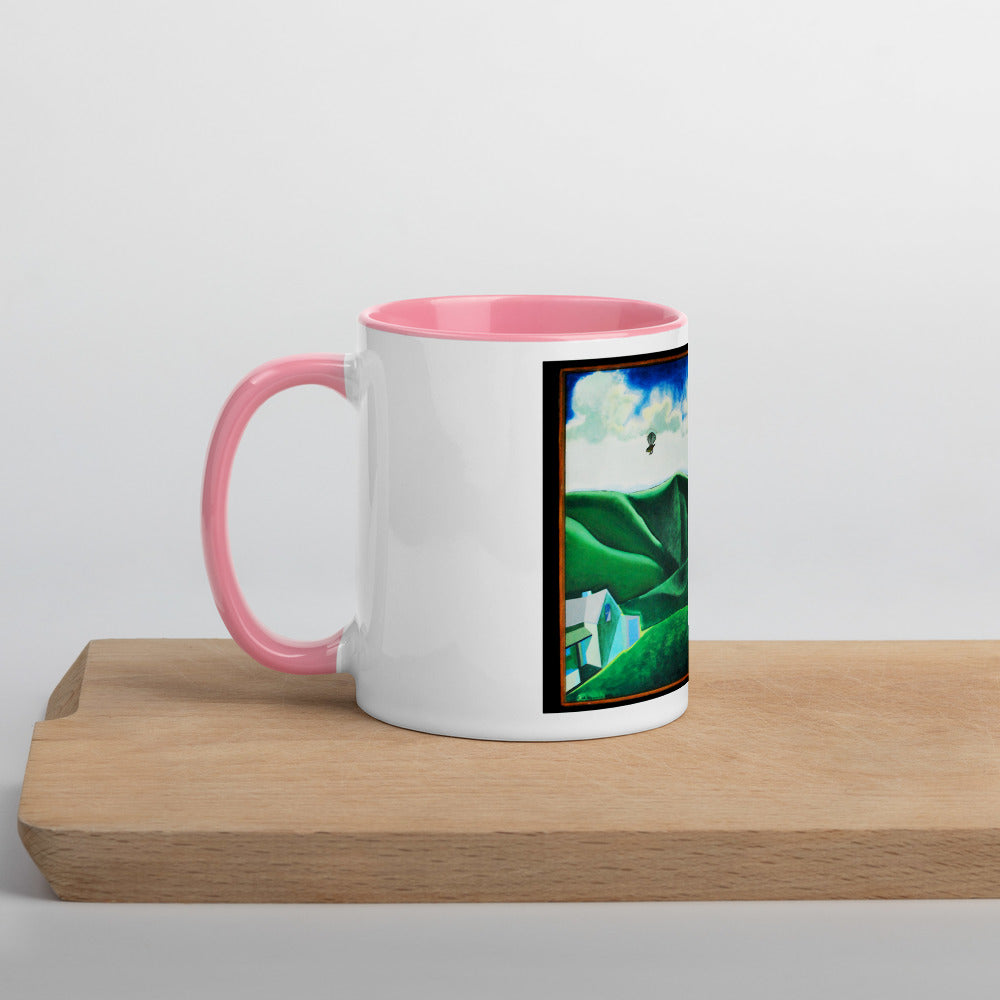 NZ Landscape Mug with Color Inside.