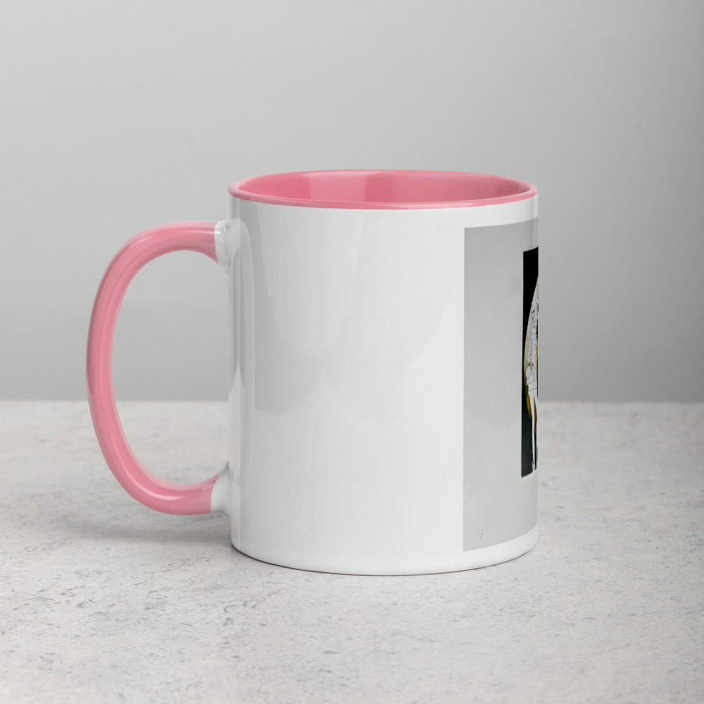 Moari Chief & white Girl Mug with Color Inside.